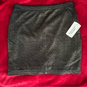 NWT Forever 21 Black & Gold Mini Skirt